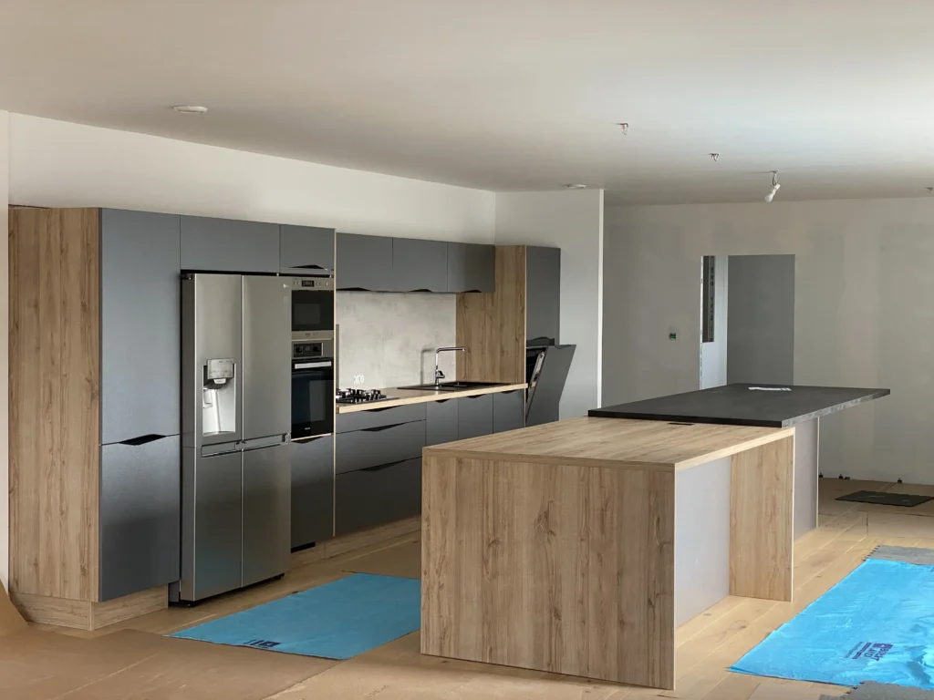 Intérieur d'une maison passive Condé en Normandie